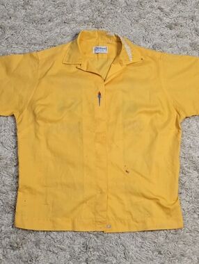 VTG 50s Hilton Custom Chain Stitch Bowling Shirt S 36